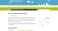 Desktop Screenshot of oekostadtfuehrer.de